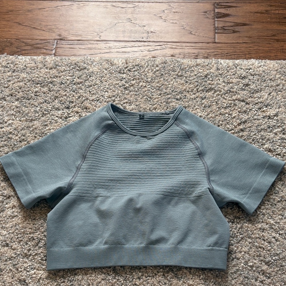 Alphalete Gray Crop Top